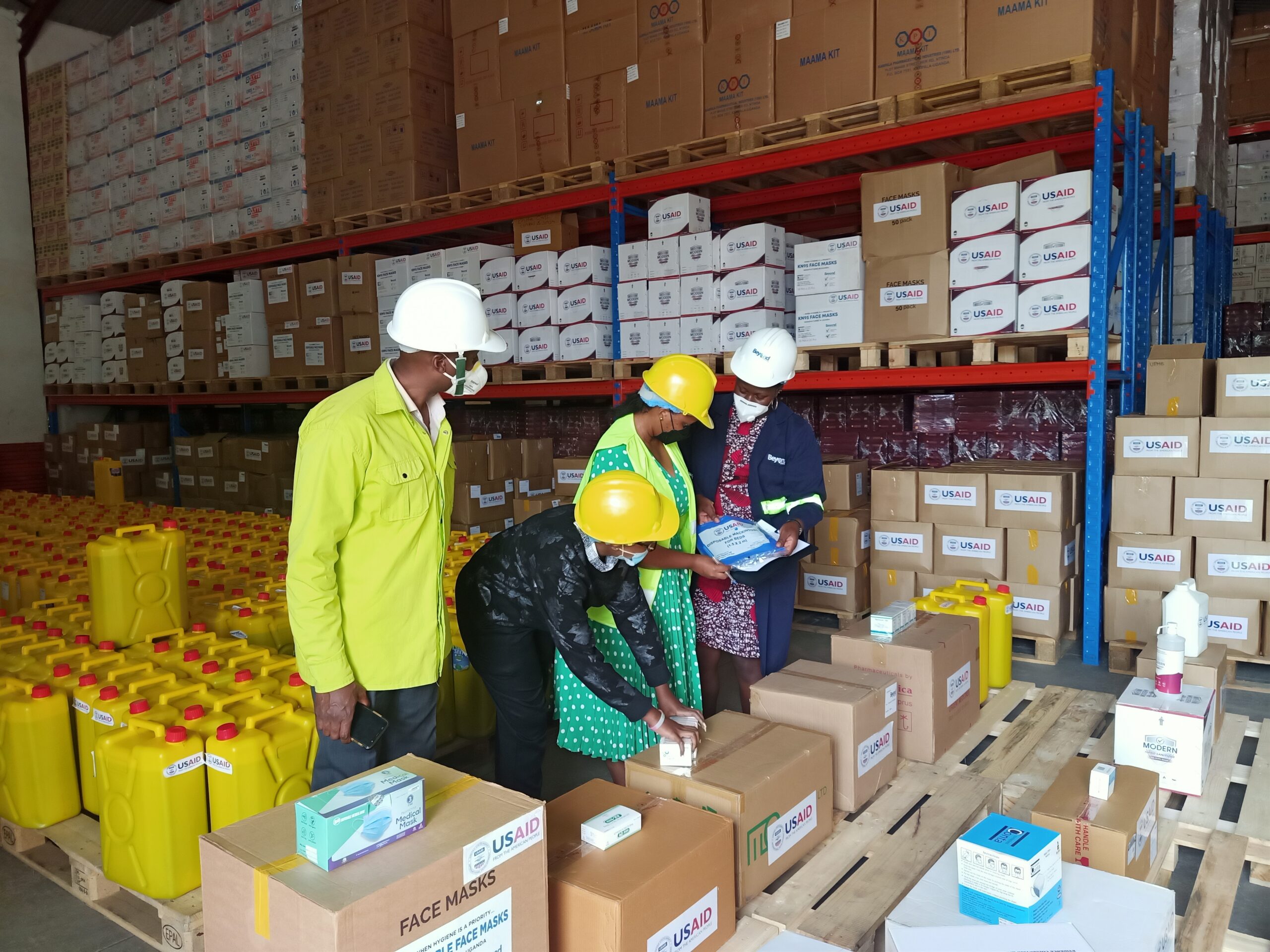 Inspection of procured items before distribution